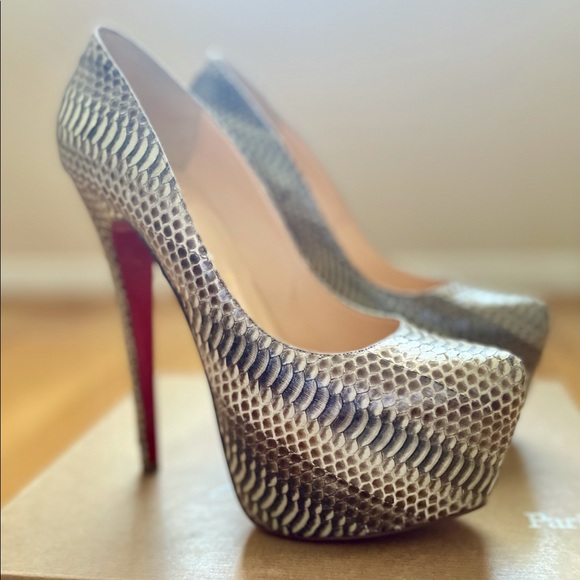 Christian Louboutin Shoes - Christian Louboutin Daffodile python Heel Size 39